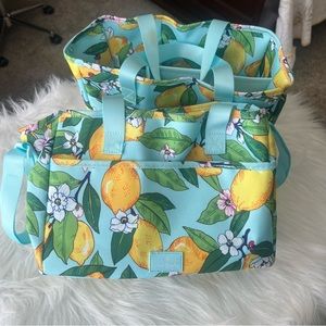 Lot of 2 Vera Bradley Lemon Grove Lighten Up Everything Organizer NWT and Used